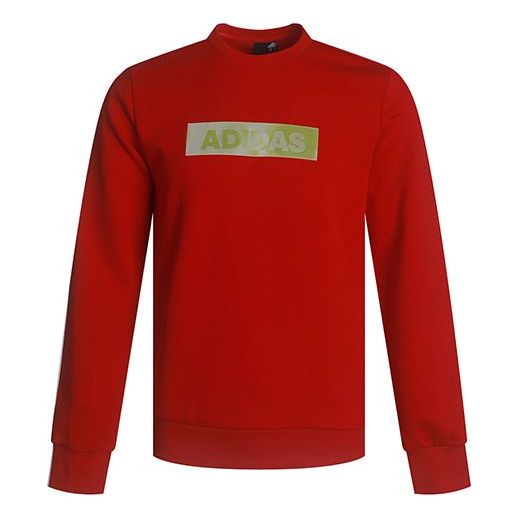 Пуловер adidas Originals Adidas Alphabet Logo Knit Pullover Червено | GH4415