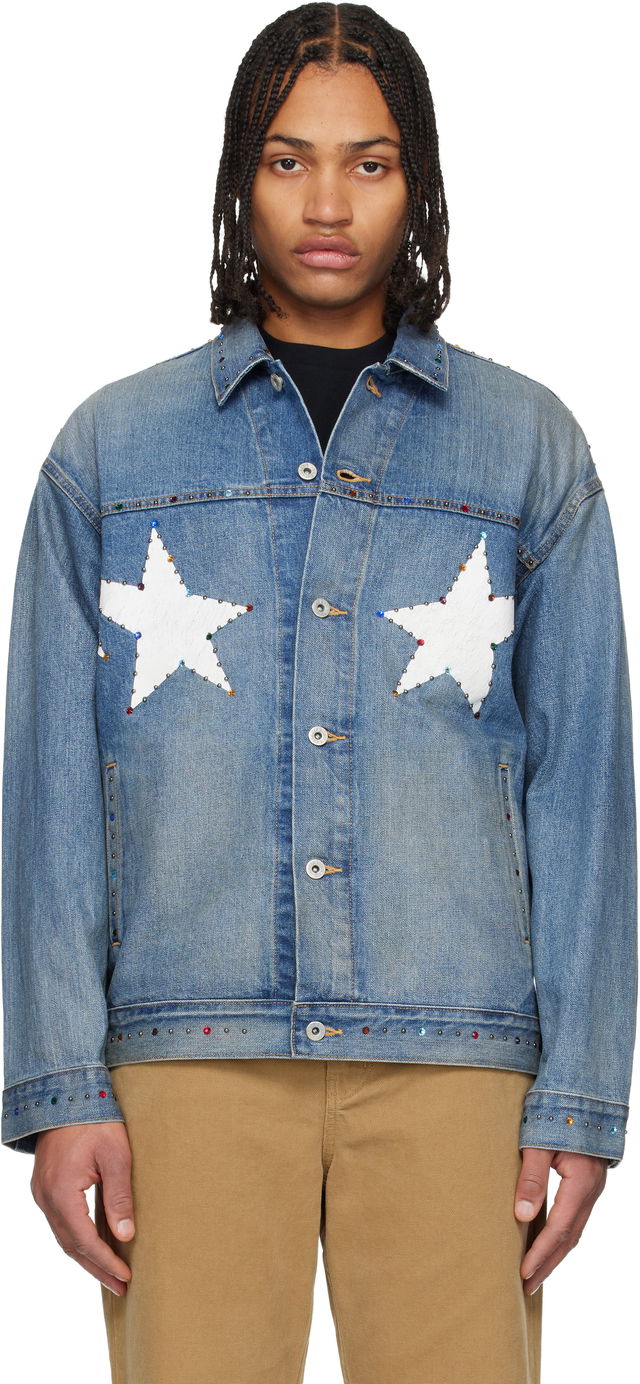 Embellished Star Denim Jacket