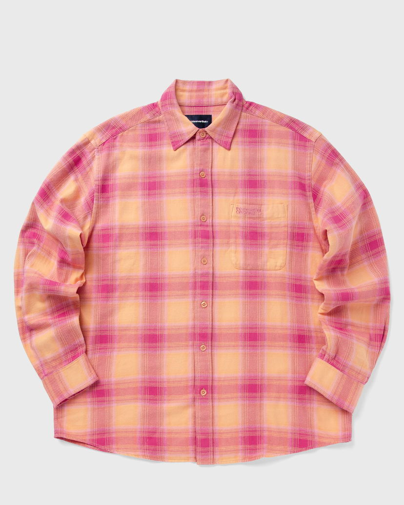 Риза thisisneverthat Plaid Flannel Shirt Оранжево
 | TN243WSHTL01PNK