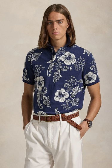 Поло тениска Polo by Ralph Lauren Polo Ralph Lauren Floral Print Polo Shirt Синьо | 710956684, 0