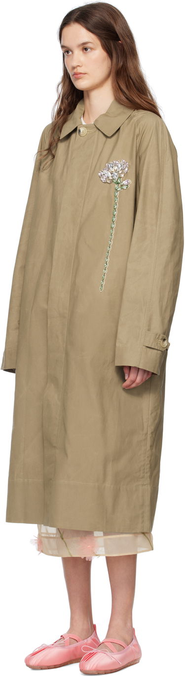 Тренчкот Simone Rocha Simone Rocha Embellished Carnation Car Coat Бежово | 2068DB-W 1247, 3