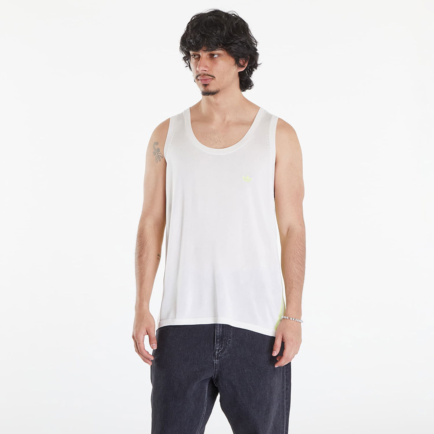 Жилетка adidas Originals Wales Bonnes x Knit Vest Core White/ Semi Frozen Yellow Бяло | IZ1888, 0