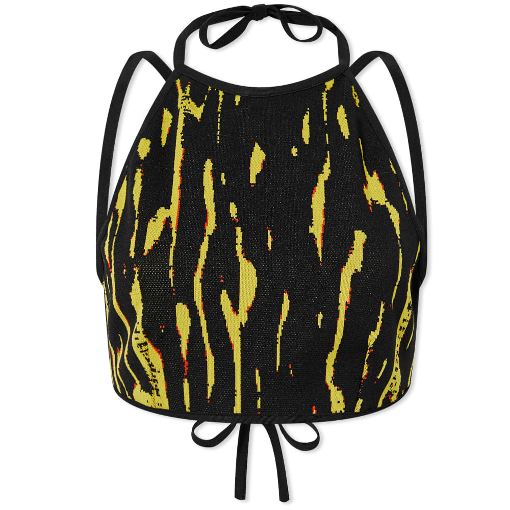 Съкратен топ Ambush Jacquard Cross Body Top Черно | BWHA041F22KNI0016500, 0