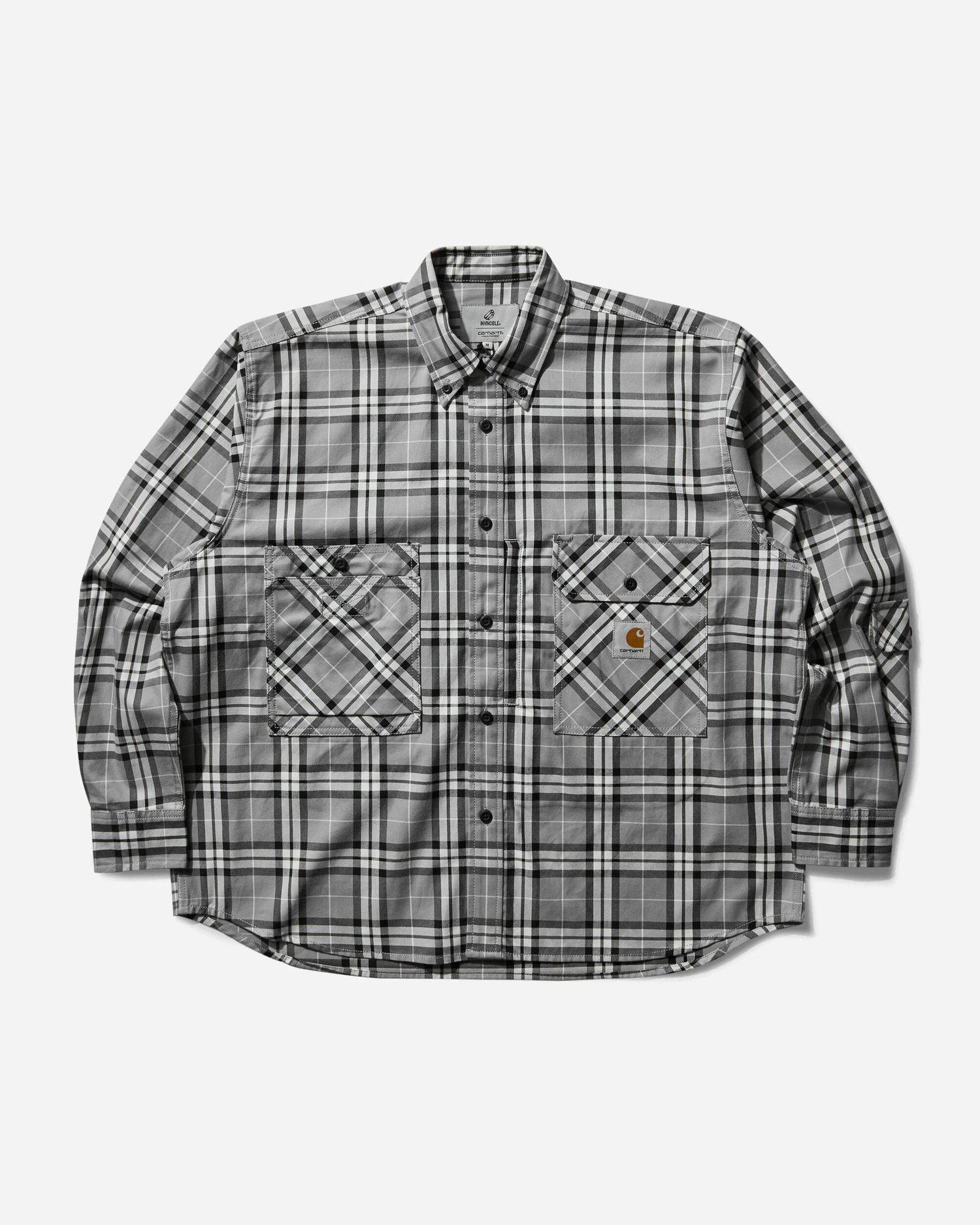 Риза Carhartt WIP Black and White Checkered Work Shirt Сиво | A242083 89XX, 0