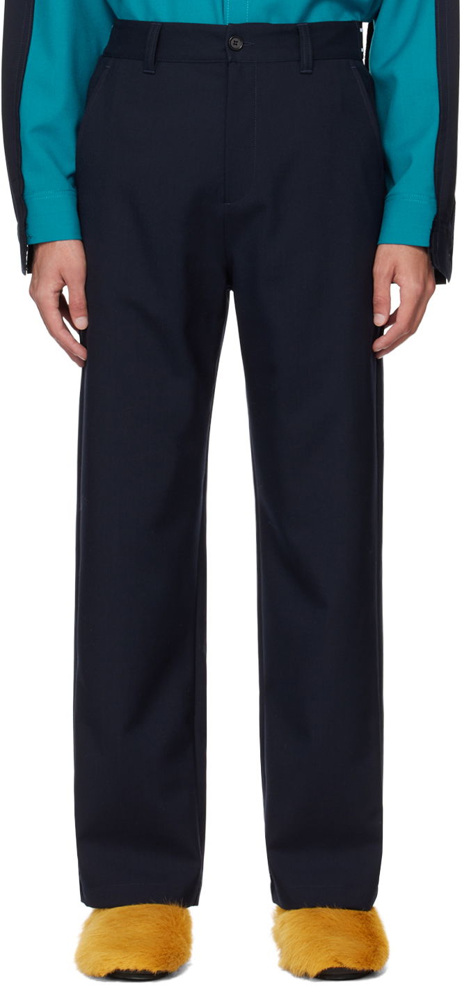 Панталони Marni Four-Pocket Trousers Тъмно синьо | PUMU0242U0 TW839