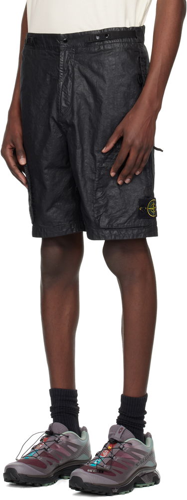 Къси панталони Stone Island Stone Island Organic Look Nylon Panama-TC Shorts Черно | K1S15 L100010 S0069, 3