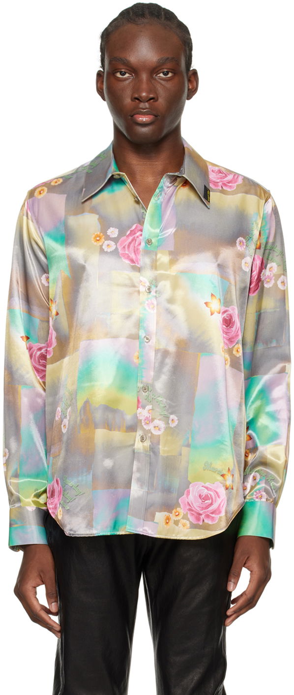 Риза Martine Rose Classic Shirt Тюркоазено | MRSS24-401L