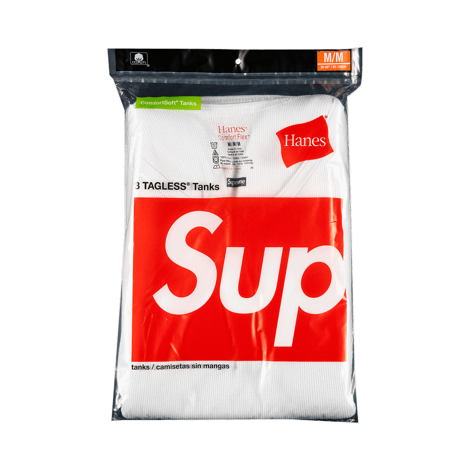 Потник Supreme Hanes x Tagless Tank Tops (3 Pack) Бяло | SS21A41 WHITE, 0