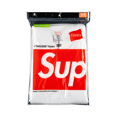 Потник Supreme Hanes x Tagless Tank Tops (3 Pack) Бяло | SS21A41 WHITE, 0