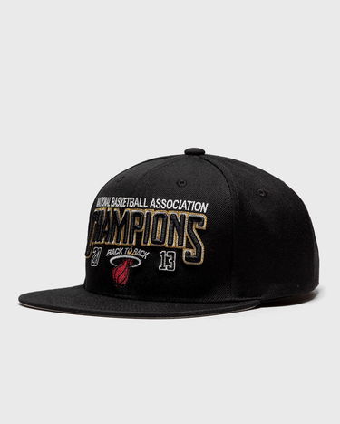 Шапка с козирка Mitchell & Ness NBA NBA CHAMPS SNAPBACK HWC HEAT Черно | 196294193105, 0
