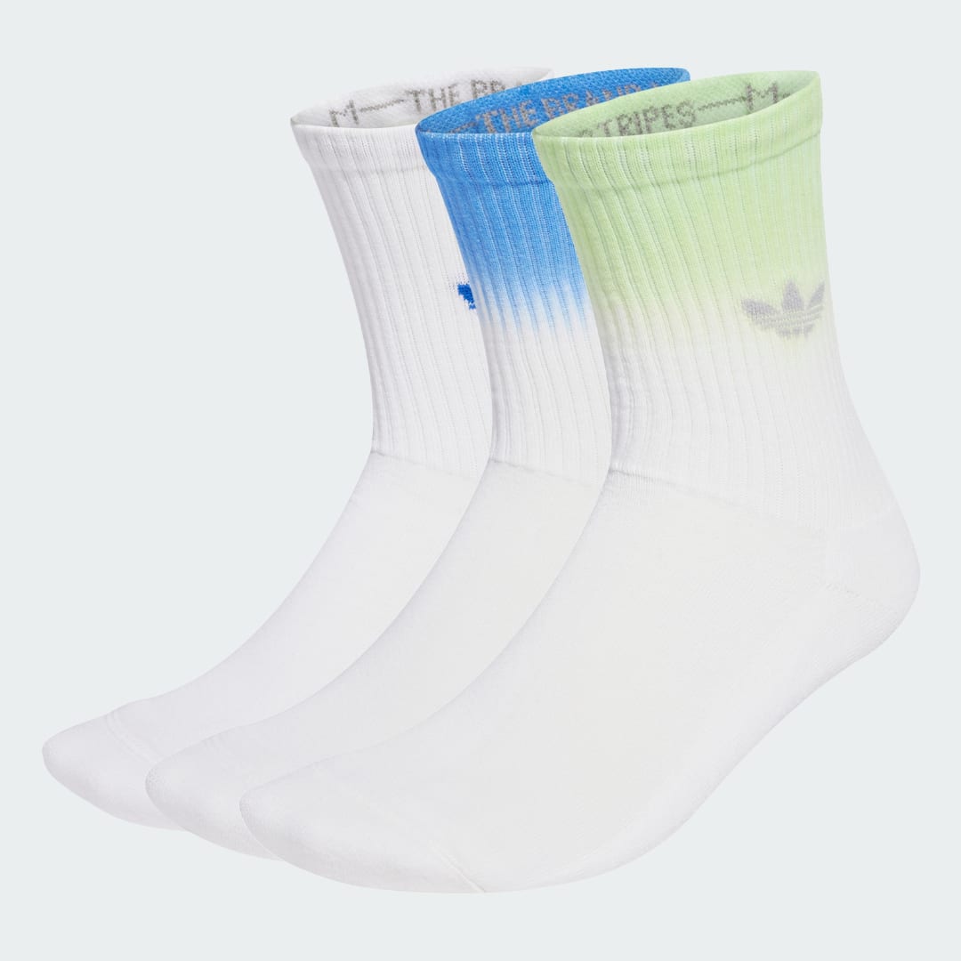 Чорапи adidas Performance Ombré Crew Socks - 3 Pairs Бяло | JX5221, 0