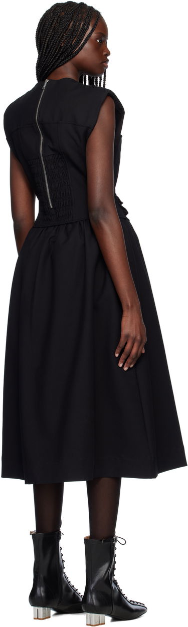 Pокля GANNI Ganni Corset Midi Dress Черно | W0390, 2