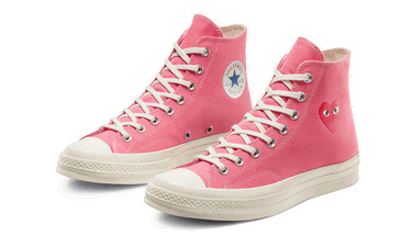 Кецове и обувки Converse Comme des Garçons PLAY x Chuck Taylor All-Star 70s Hi Розово | 168301C, 2