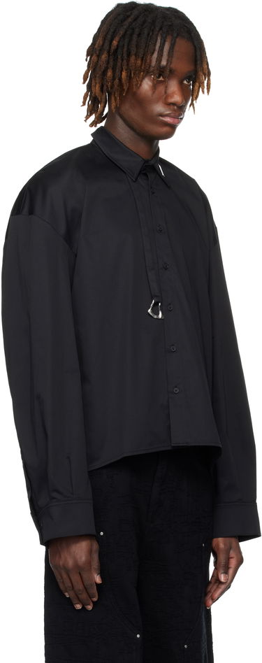 Риза HELIOT EMIL HELIOT EMIL Igneous Cropped Shirt Черно | PRESS25_M_05_060_BLK01, 1