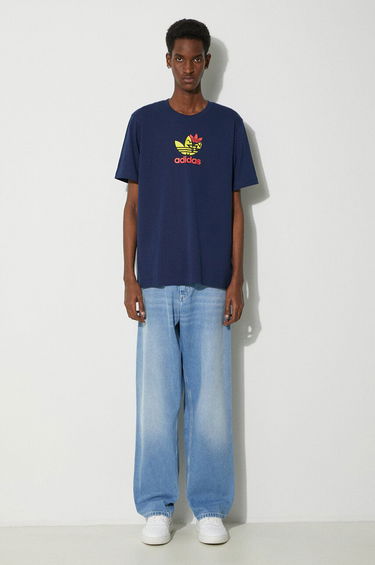 Тениска adidas Originals Printed T-Shirt Синьо | IS0233, 1