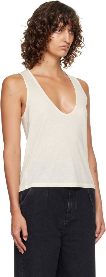 Потник Loulou de Saison Loulou de Saison Albia LDS Jersey Tank Top Бяло | ALBIA LDS, 1