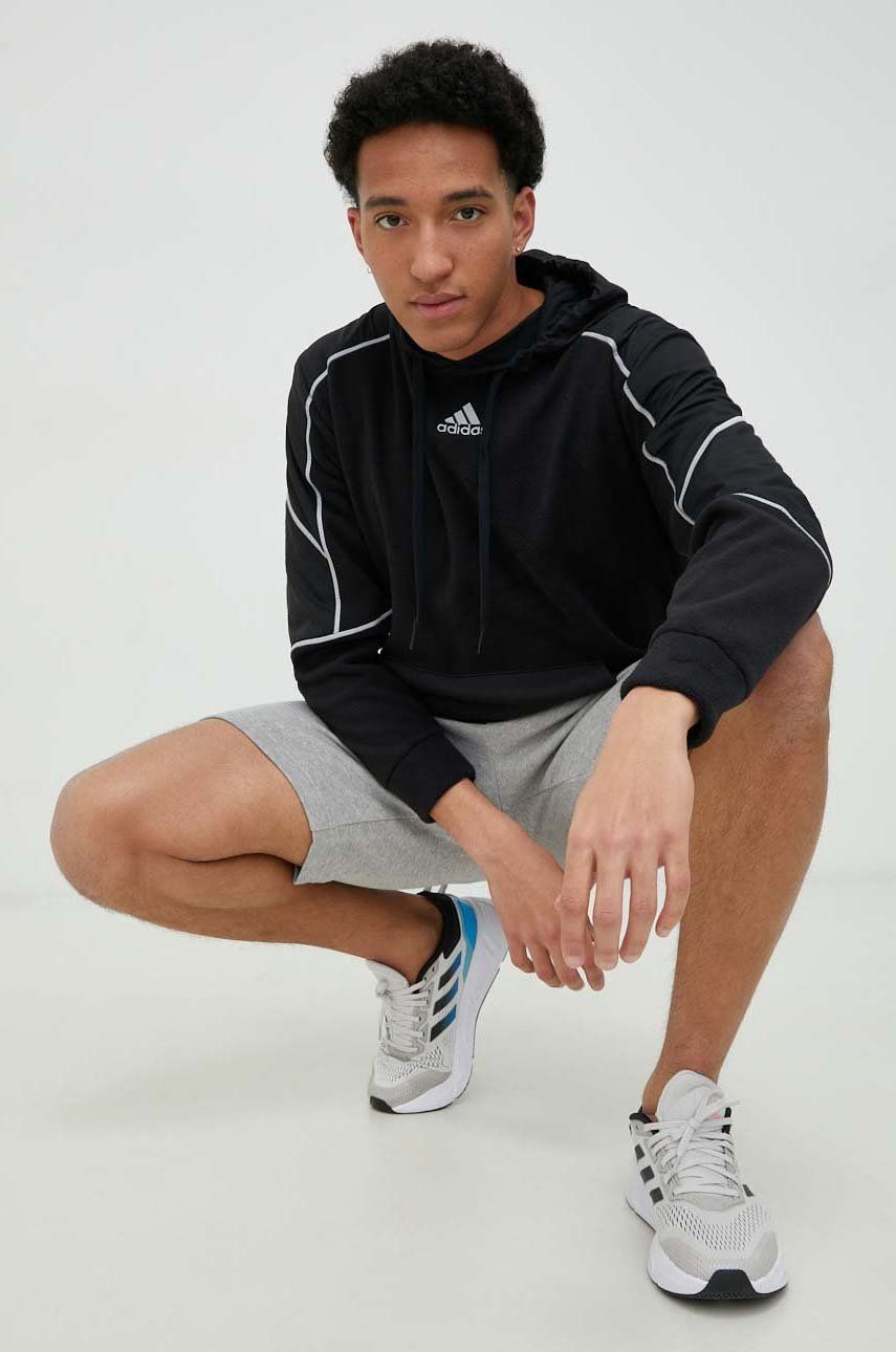 Суитчър adidas Originals Black Hooded Sweatshirt Черно | HL6913, 0