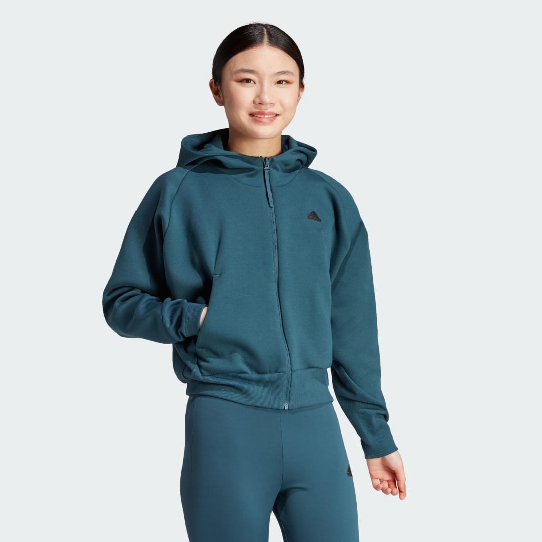 Суитчър adidas Originals Z.N.E. Full-Zip Тъмно синьо | IN5129, 0