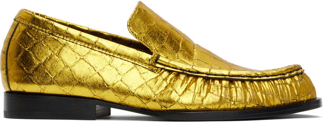 Dries Van Noten Metallic Loafers