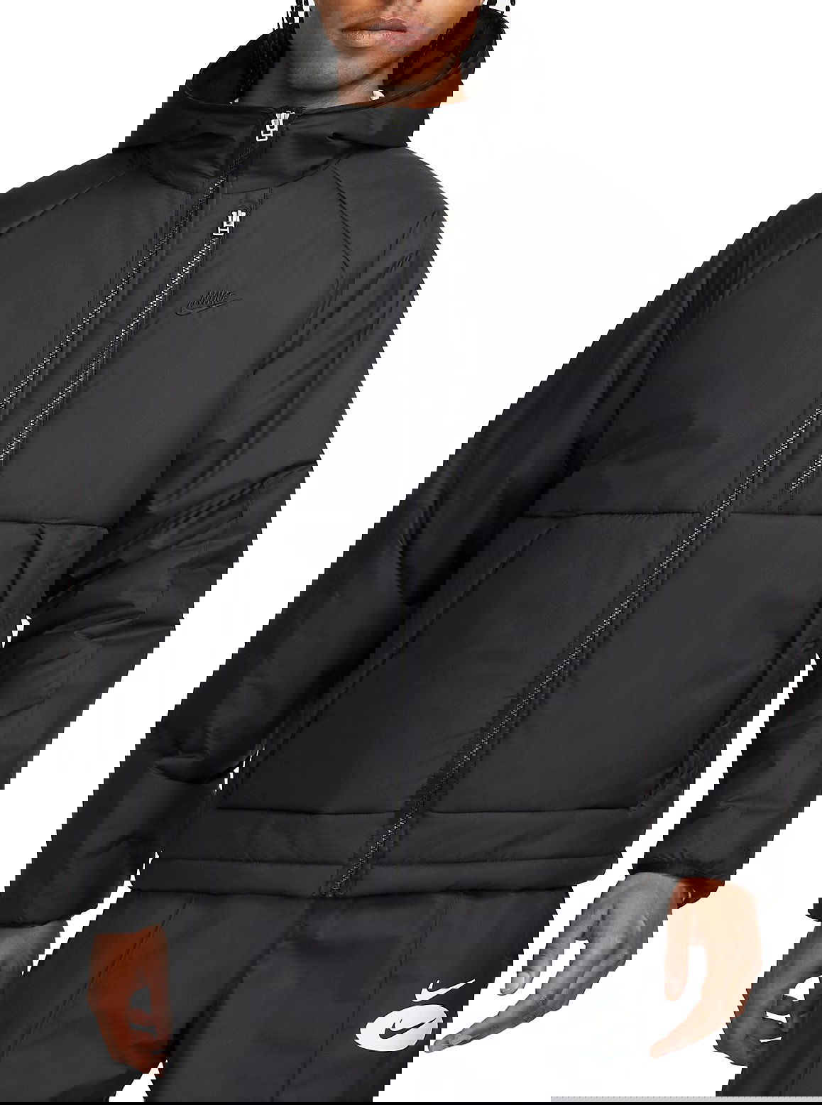 Пухо яке Nike Sportswear Therma-FIT Legacy Hooded Jacket Черно | DD6857-011, 0