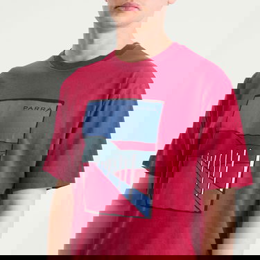 Тениска By Parra Parra Beach Parking T-Shirt Червено | 54205-RAS, 5