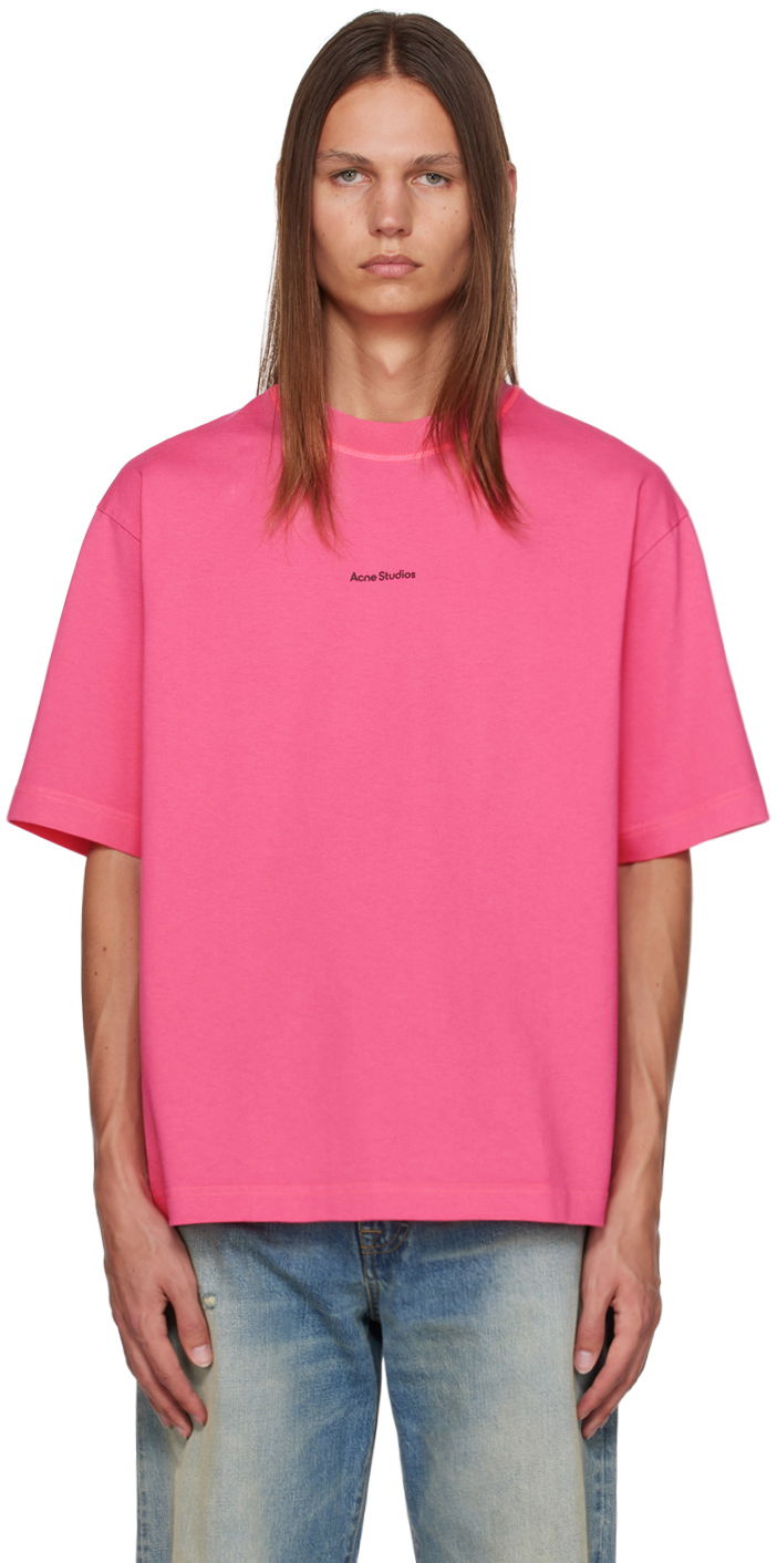 Тениска Acne Studios Relaxed Fit T-Shirt Розово | BL0278-, 0