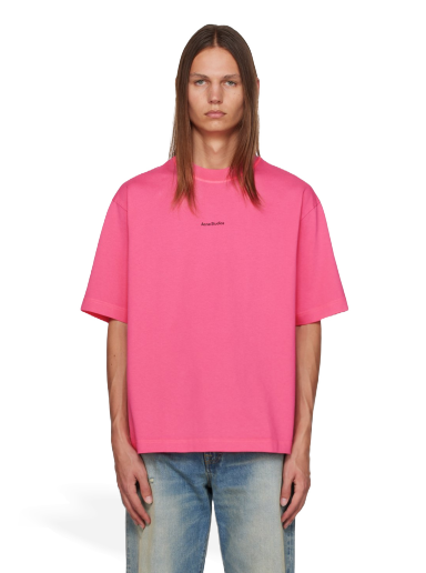 Тениска Acne Studios Relaxed Fit T-Shirt Розово | BL0278-