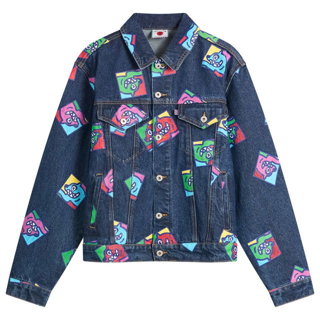 ICECREAM Running Dog Tile Trucker Jacket