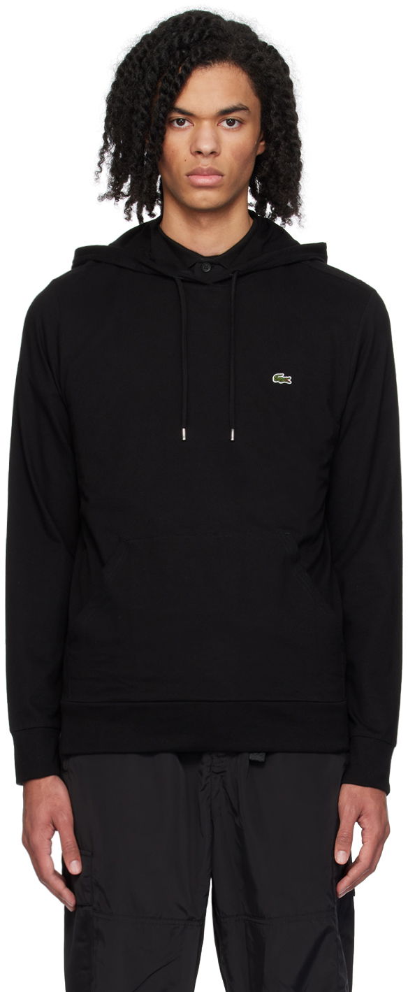 Суитчър Lacoste Drawstring Hoodie Черно | TH9349_031