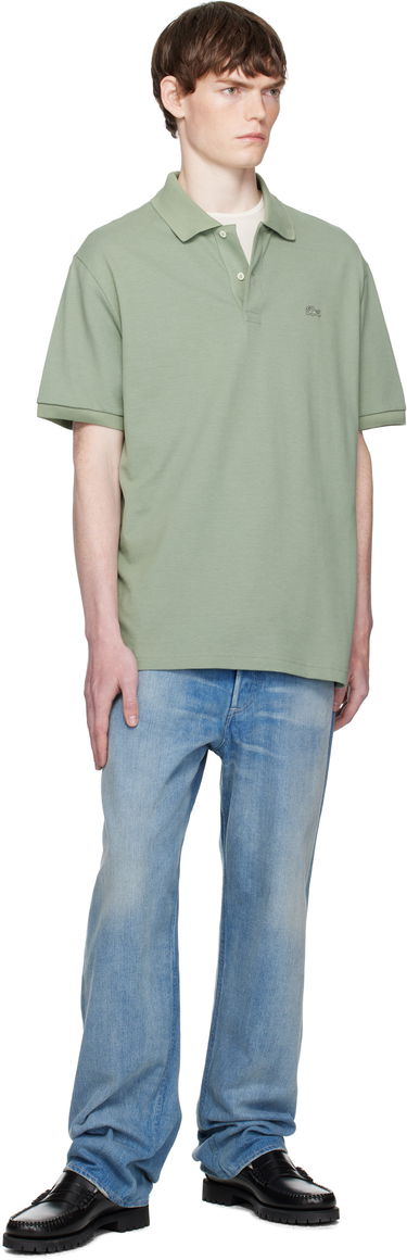 Поло тениска Lacoste Loose Fit Heavy Piqué Polo Зелено | PH7757_S86, 3