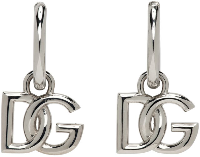 Silver Logo Earrings