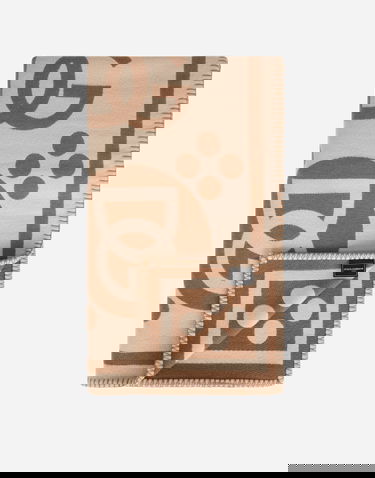 Домашен декор Dolce & Gabbana Dolce & Gabbana Wool Jacquard DG Logo Pattern Blanket Бежово | TCE012TCAN2U0052, 1