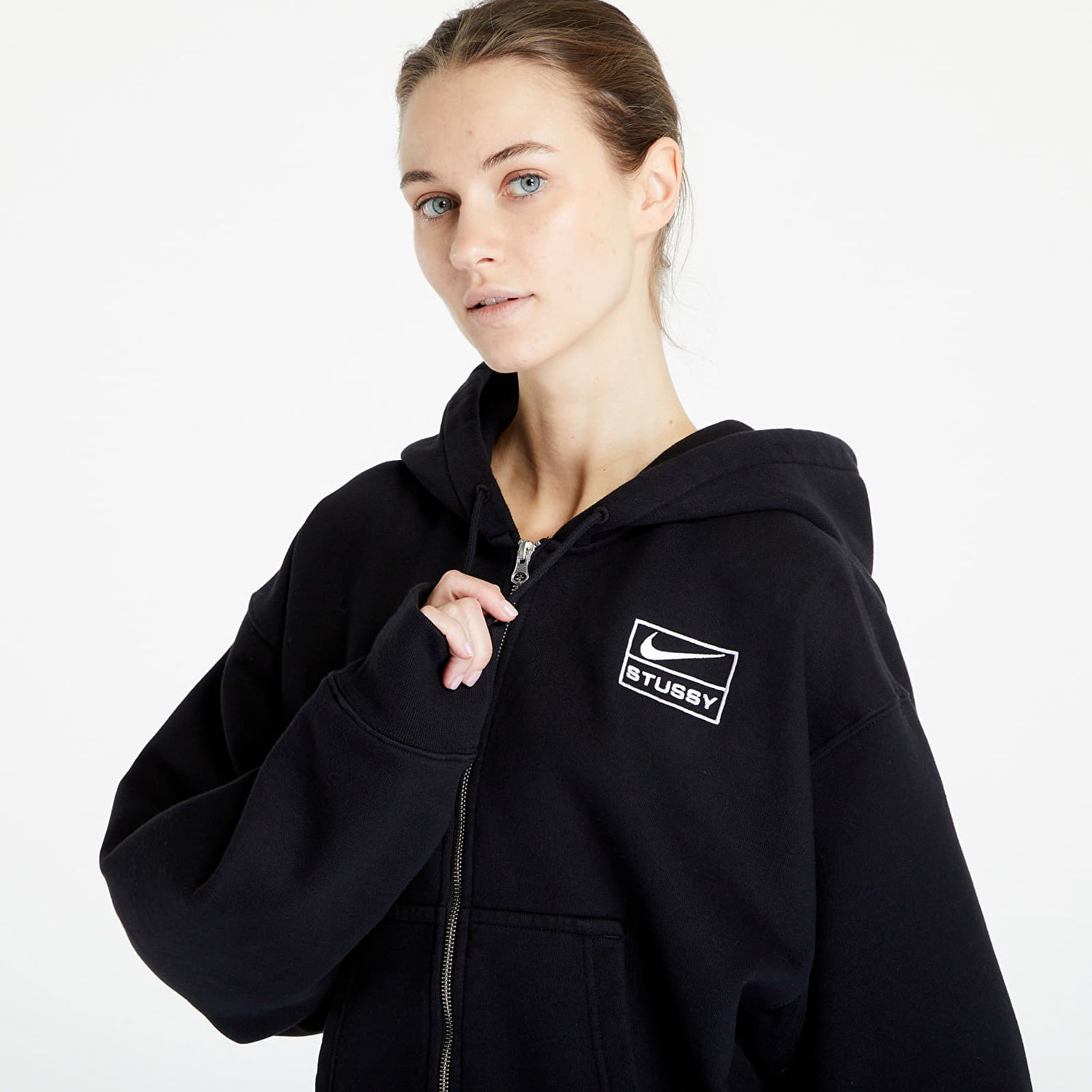 Суитчър Nike Stüssy NRG x Full-Zip Fleece Hoodie Черно | FJ9175-010, 1