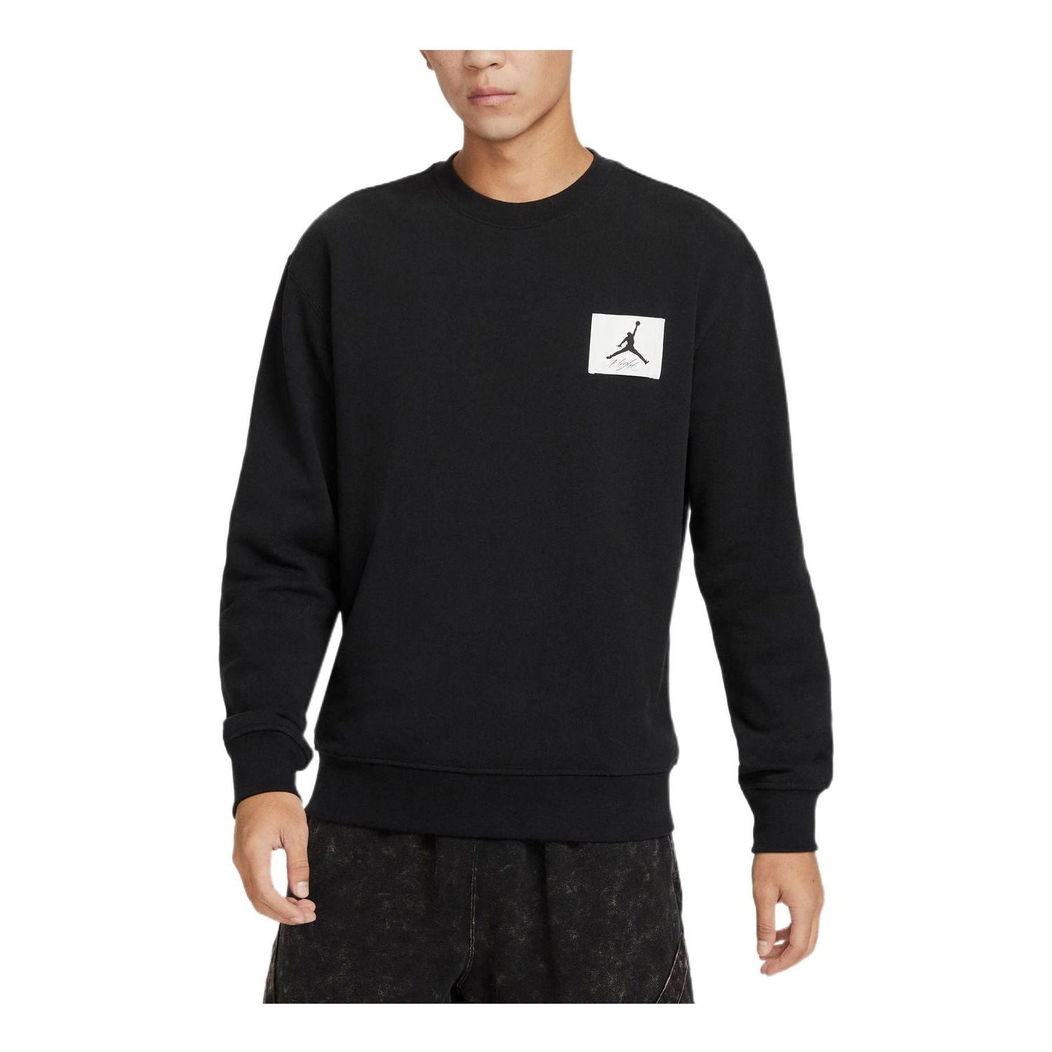Суитчър Jordan Air Jordan Logo Crewneck Sweatshirt Черно | FB3910-010, 0