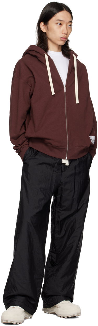 Суитчър Jil Sander Jil Sander Logo Patch Zip Hoodie Кафяво | J47HG0101_J20039, 3