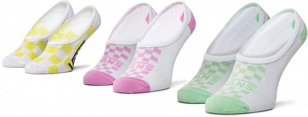 Чорапи Vans Vans Rainy Day Check Canoodles No-Show Socks - 3 Pack Многоцветен | vn0a4dsq4481, 0