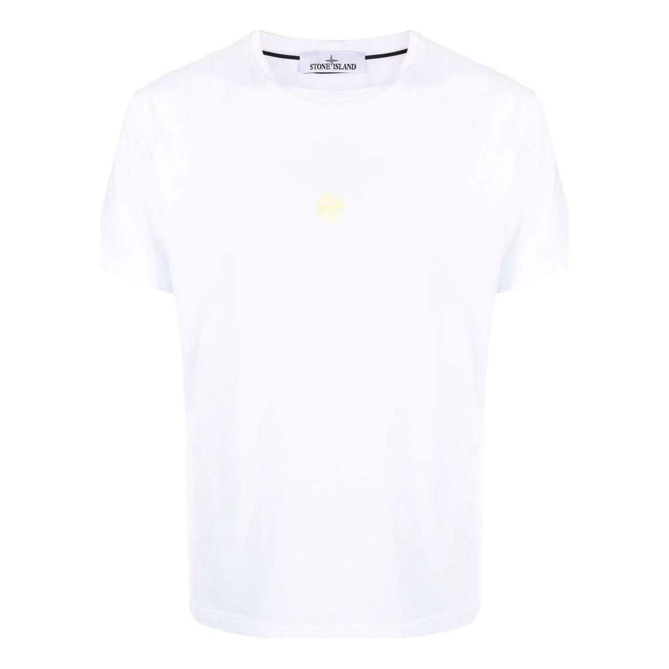 Тениска Stone Island Airbrushed Cotton T-Shirt Бяло | 76152NS97-V0001, 0
