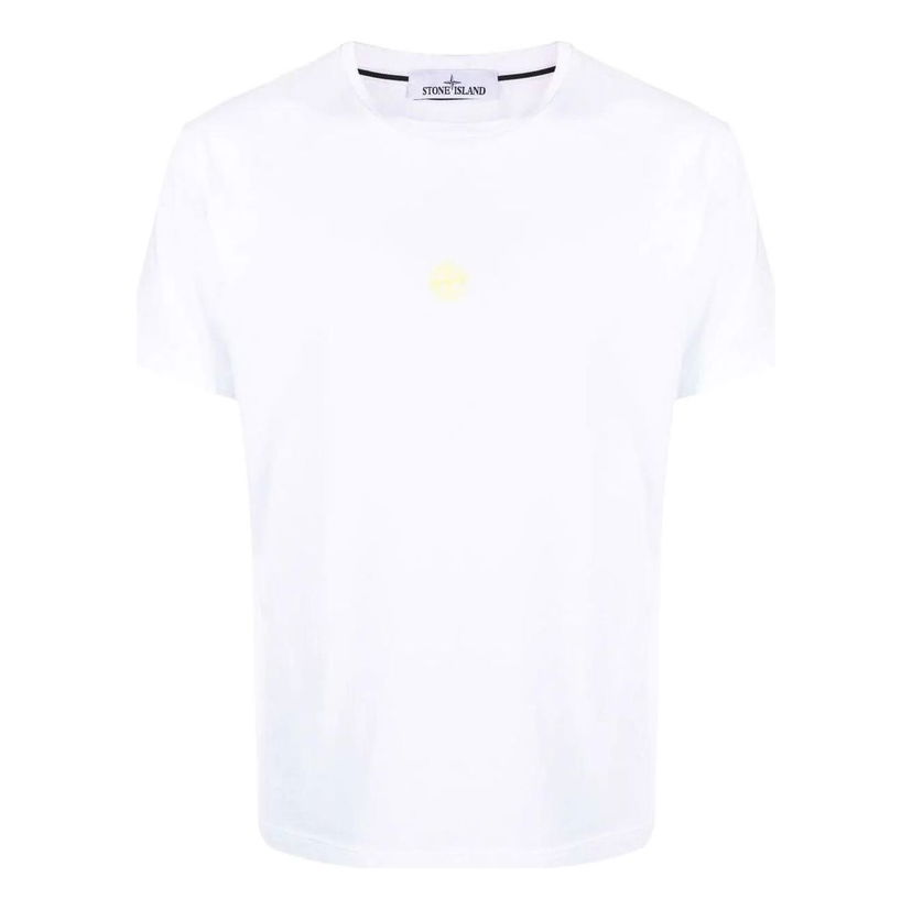 Тениска Stone Island Airbrushed Cotton T-Shirt Бяло | 76152NS97-V0001