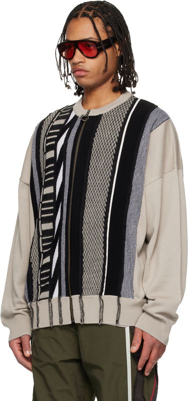 Пуловер Martine Rose Martine Rose Multi Stripe Zip Up Crew Sweater Многоцветен | 979YA09714, 3