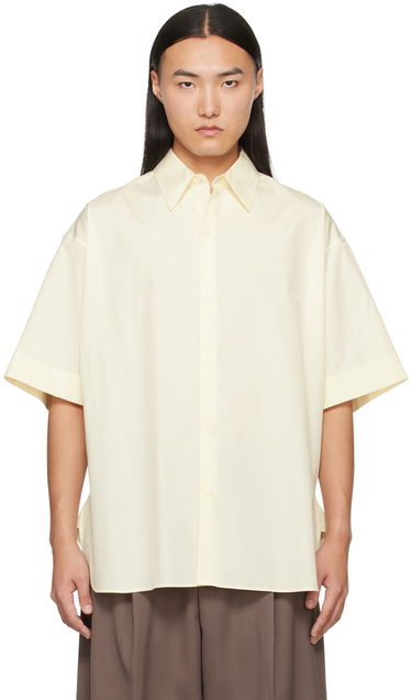 Риза Studio Nicholson Studio Nicholson Sorono Short Sleeve Shirt Жълто | SORONO SNM - 883, 0