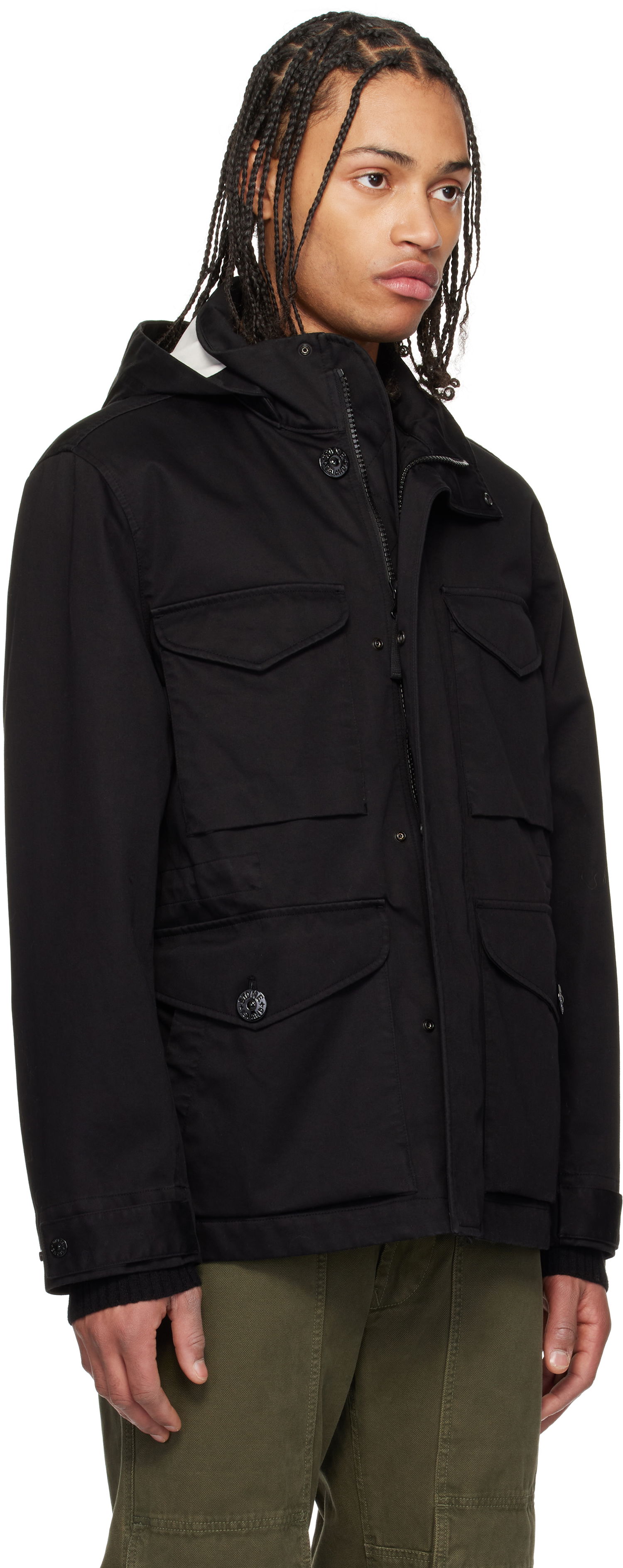 Парка Stone Island Stone Island Field Raso Gommato 3L Jacket Черно | K1S15 4100064 S0034, 1