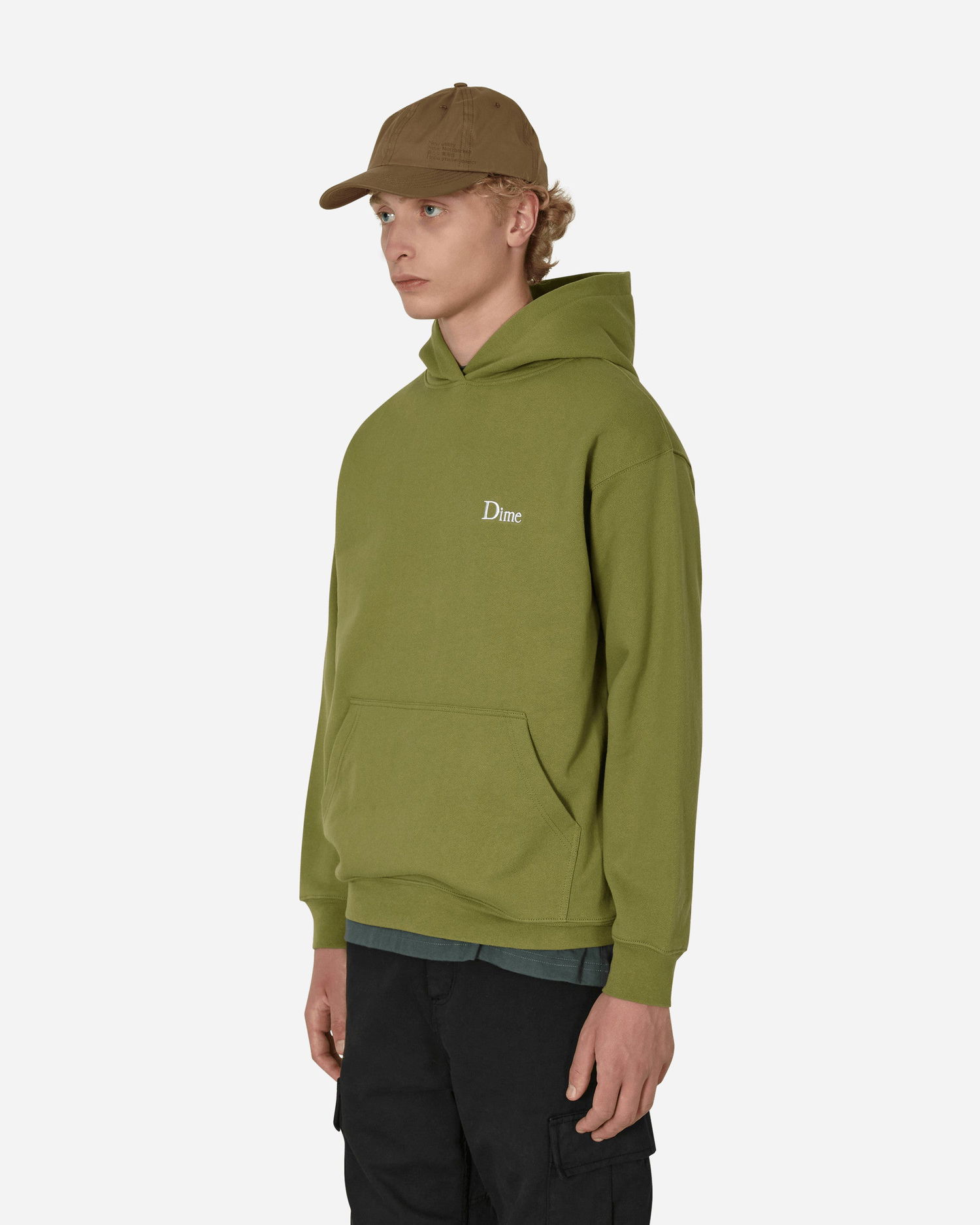 Суитчър Dime Classic Small Logo Hooded Sweatshirt Зелено | DIMEF11CAR CAR, 1