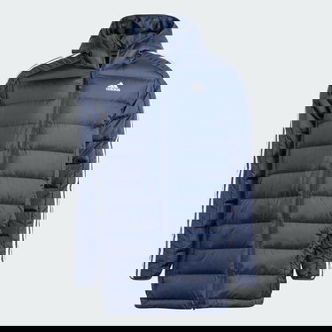 Парка adidas Originals Essentials 3-Stripes Light Down Hooded Тъмно синьо | IK3203, 4