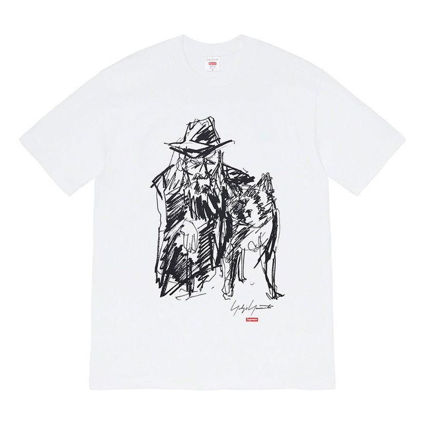 Тениска Supreme Yamamoto Sketch Print T-Shirt Бяло | SUP-FW20-099