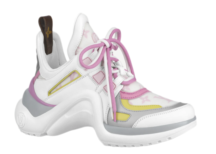 Кецове и обувки Louis Vuitton Archlight Pink Yellow W Розово | 1A8NTL, 0