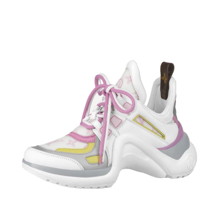 Кецове и обувки Louis Vuitton Archlight Pink Yellow W Розово | 1A8NTL