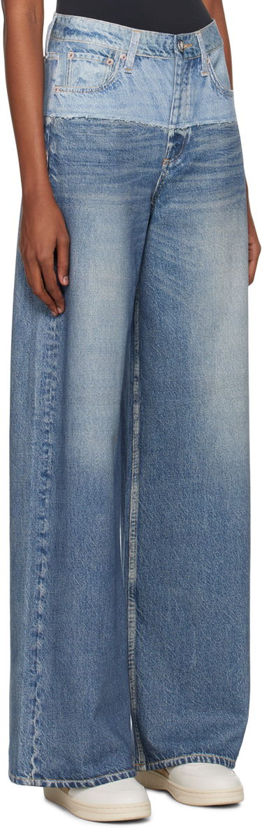 Дънки rag & bone Sofie Wide Leg Jeans Синьо | WCW23H70018201, 1