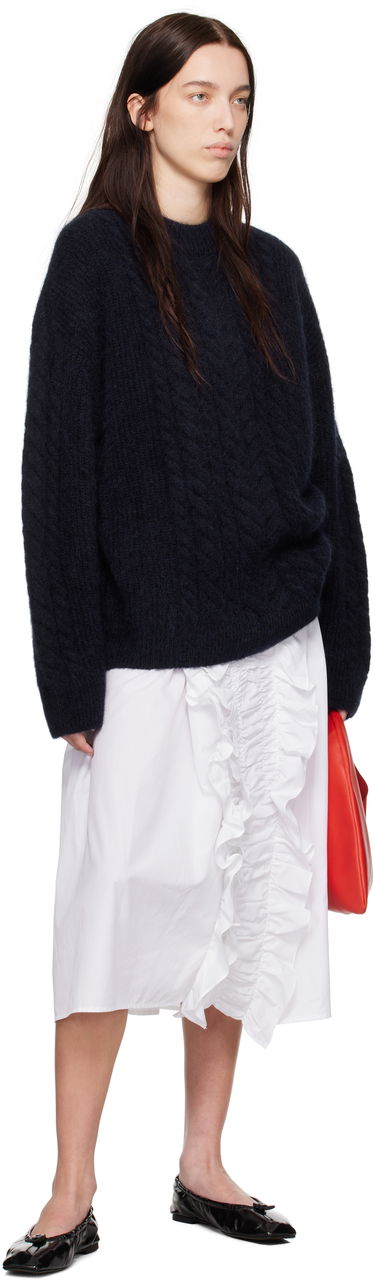 Пуловер Cecilie Bahnsen Anette Cable Knit Sweater Тъмно синьо | 3.24KNI51002 ANETTE JUMPER, 3