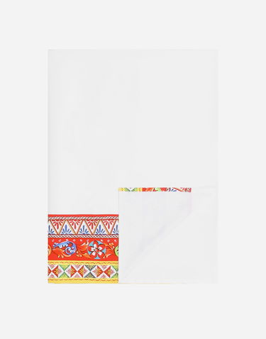 Аксесоари Dolce & Gabbana Dolce & Gabbana Cotton Sateen Flat Sheet Бяло | TCE047TCAKFUC123, 1