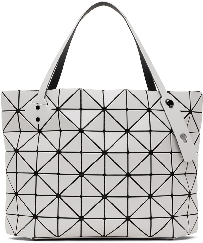 Голяма пазарска чанта BAO BAO ISSEY MIYAKE Small Geometric Pattern Tote Bag Бяло | BB46AG401